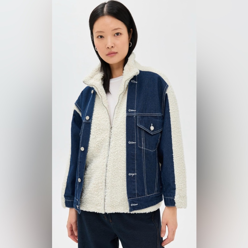 Denim & Sherpa Women's Jacket